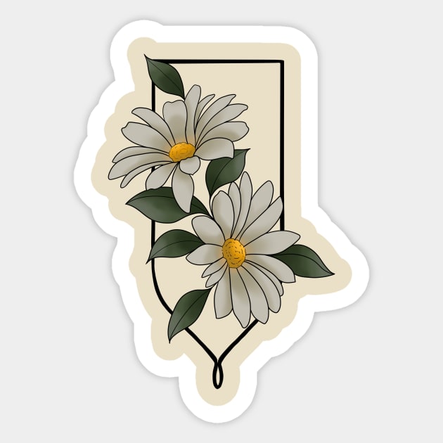 Daisies Sticker by Gekko and the Samurai 